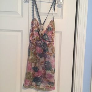 Sheer multi color top